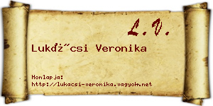 Lukácsi Veronika névjegykártya