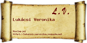 Lukácsi Veronika névjegykártya