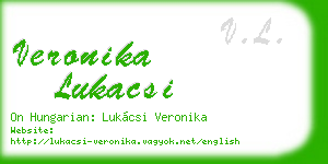veronika lukacsi business card